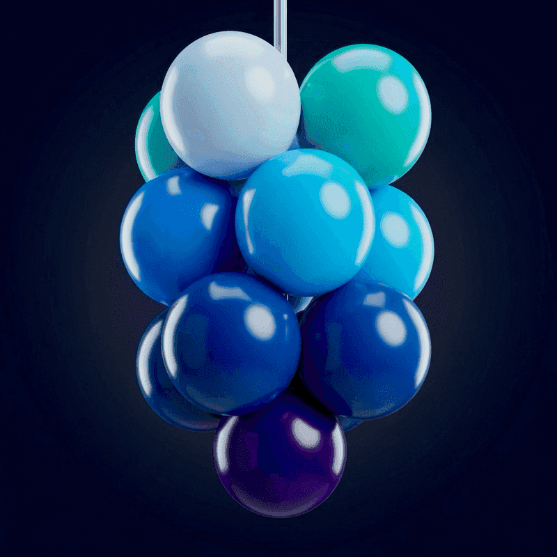 PilaMania hängende Ballontraube an Decke