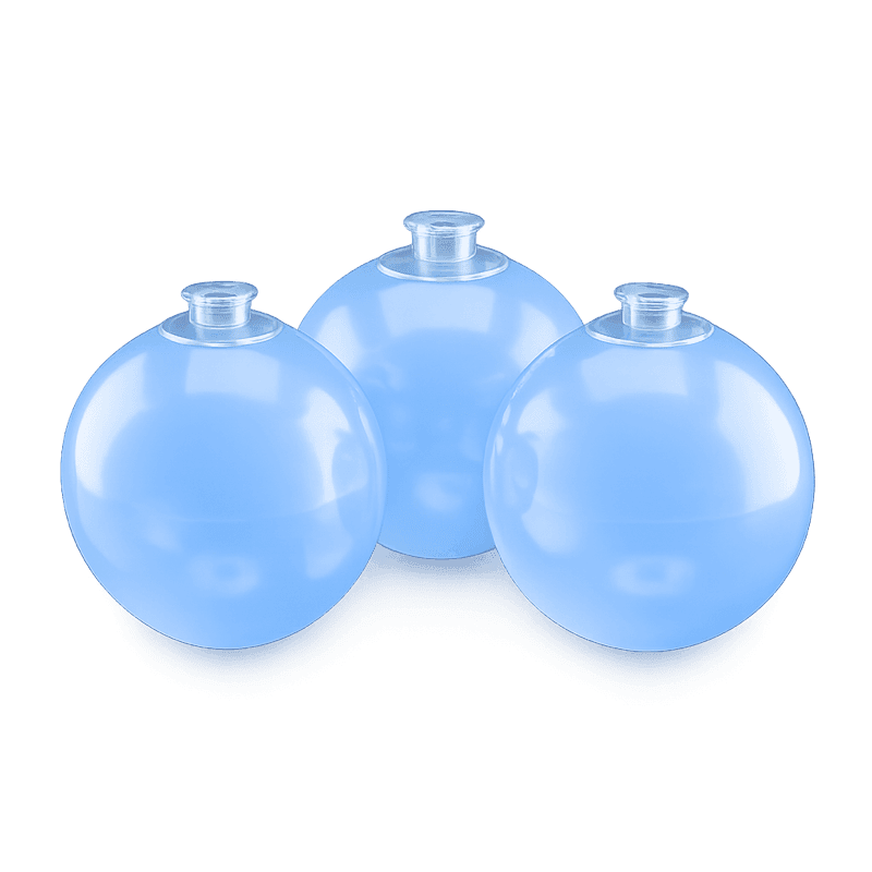 Babyblaue wiederverwendbarer PilaMania Ballon