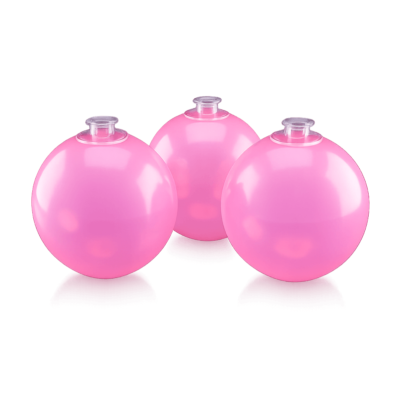 Babyrosa wiederverwendbarer PilaMania Ballon