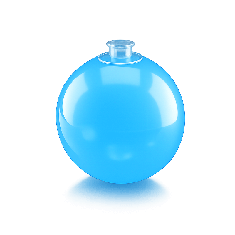 Hellblauer wiederverwendbarer PilaMania Ballon