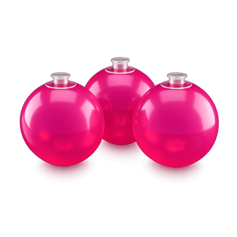 Magenta wiederverwendbarer PilaMania Ballon