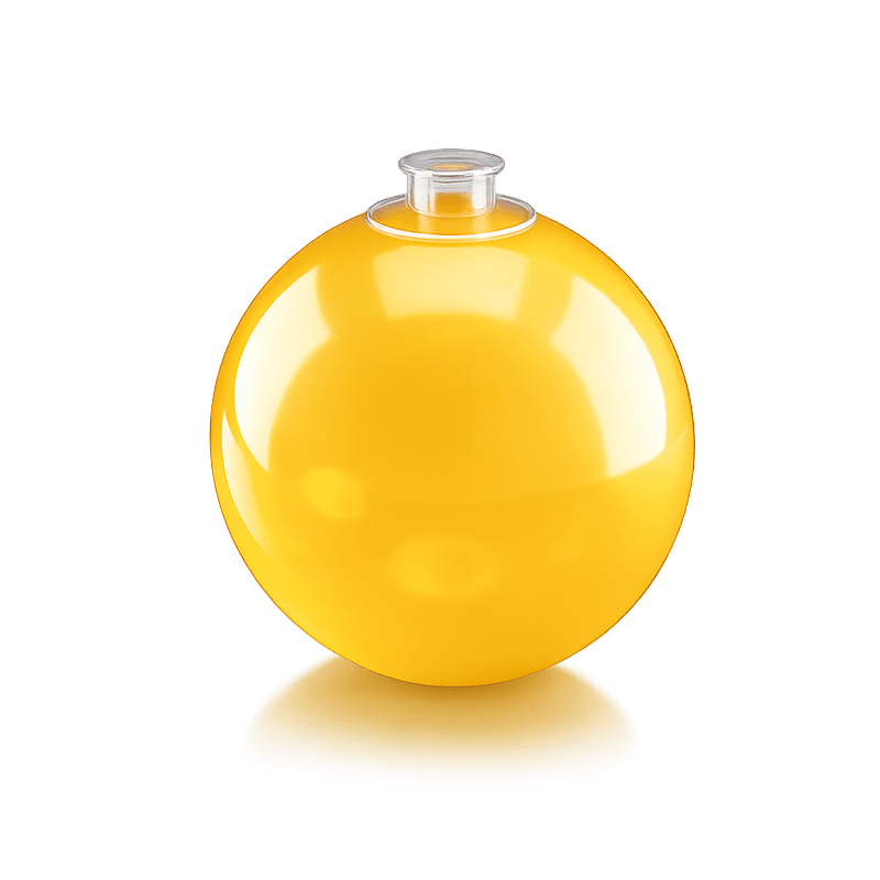 Gelber wiederverwendbarer PilaMania Ballon