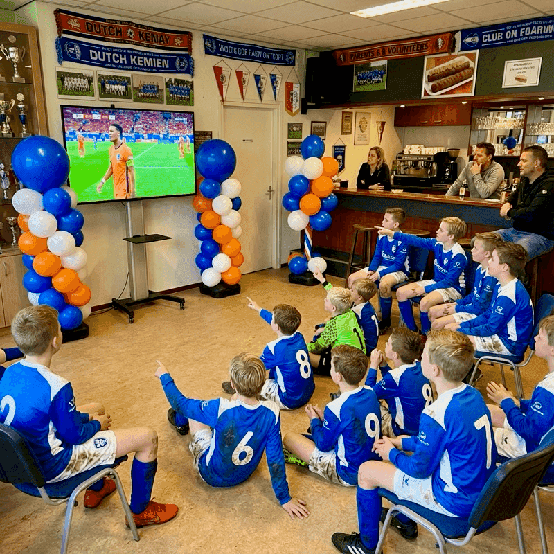 Ballondekoration speziell für Fußballevents