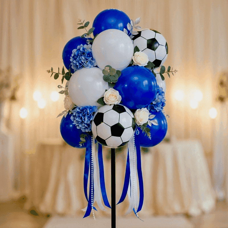 Große Ballontraube als Farben-Explosion