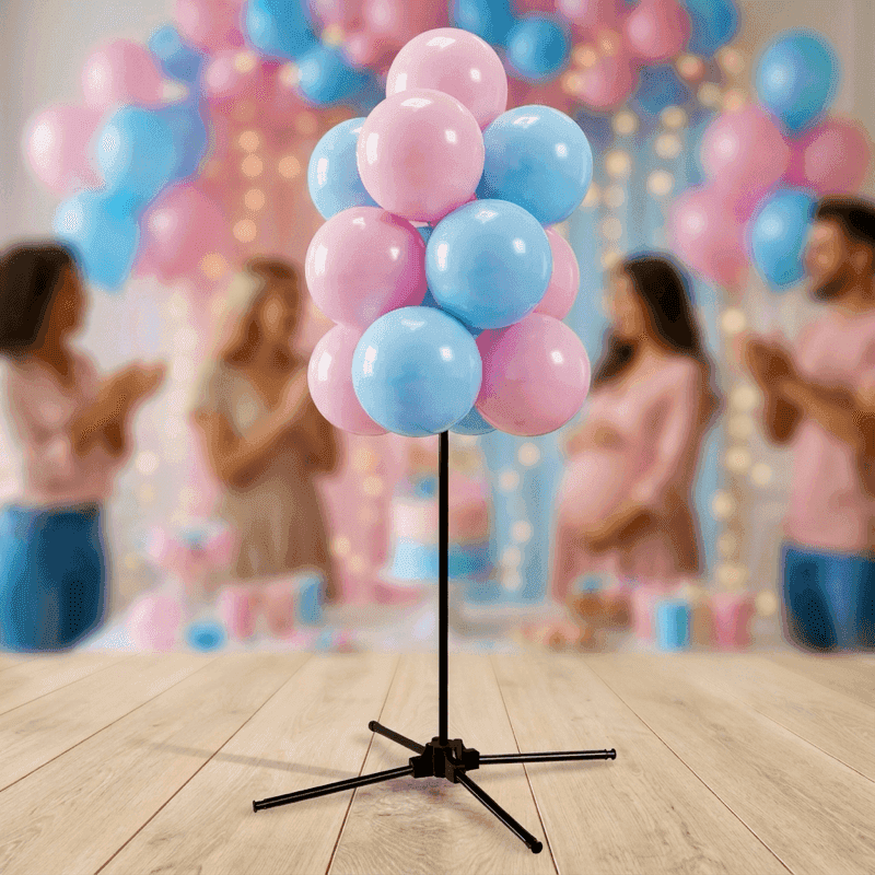 Gender Reveal Ballontraube in Rosa und Blau