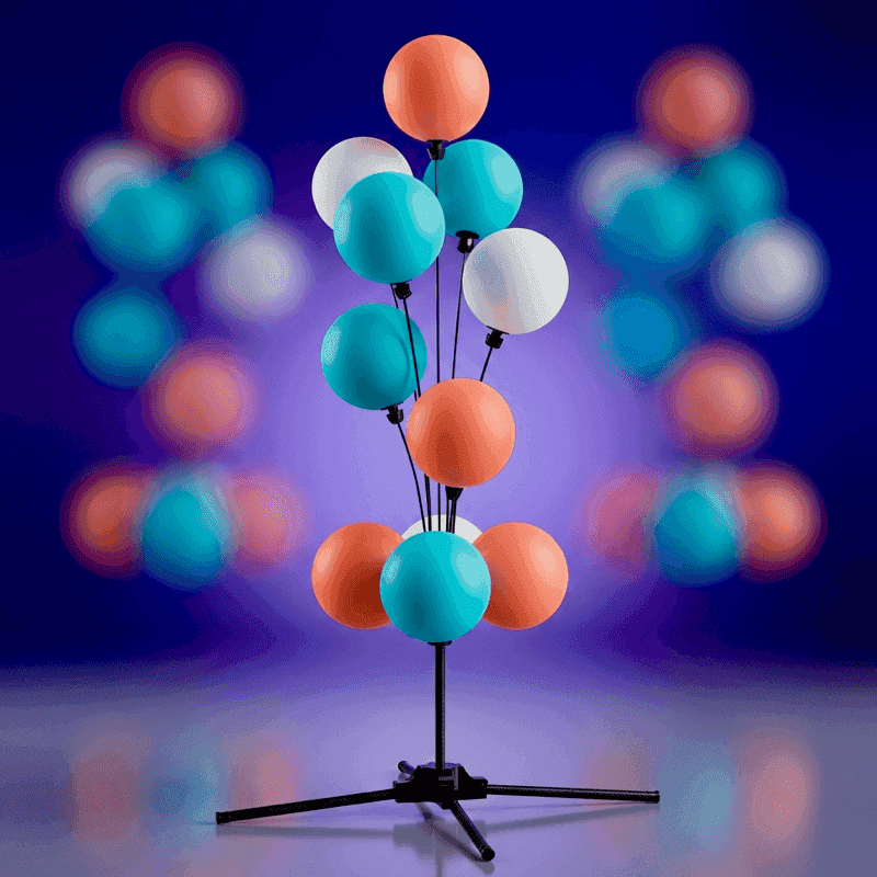 Spektakulärer Ballonbrunnen als zentrales Dekorationselement