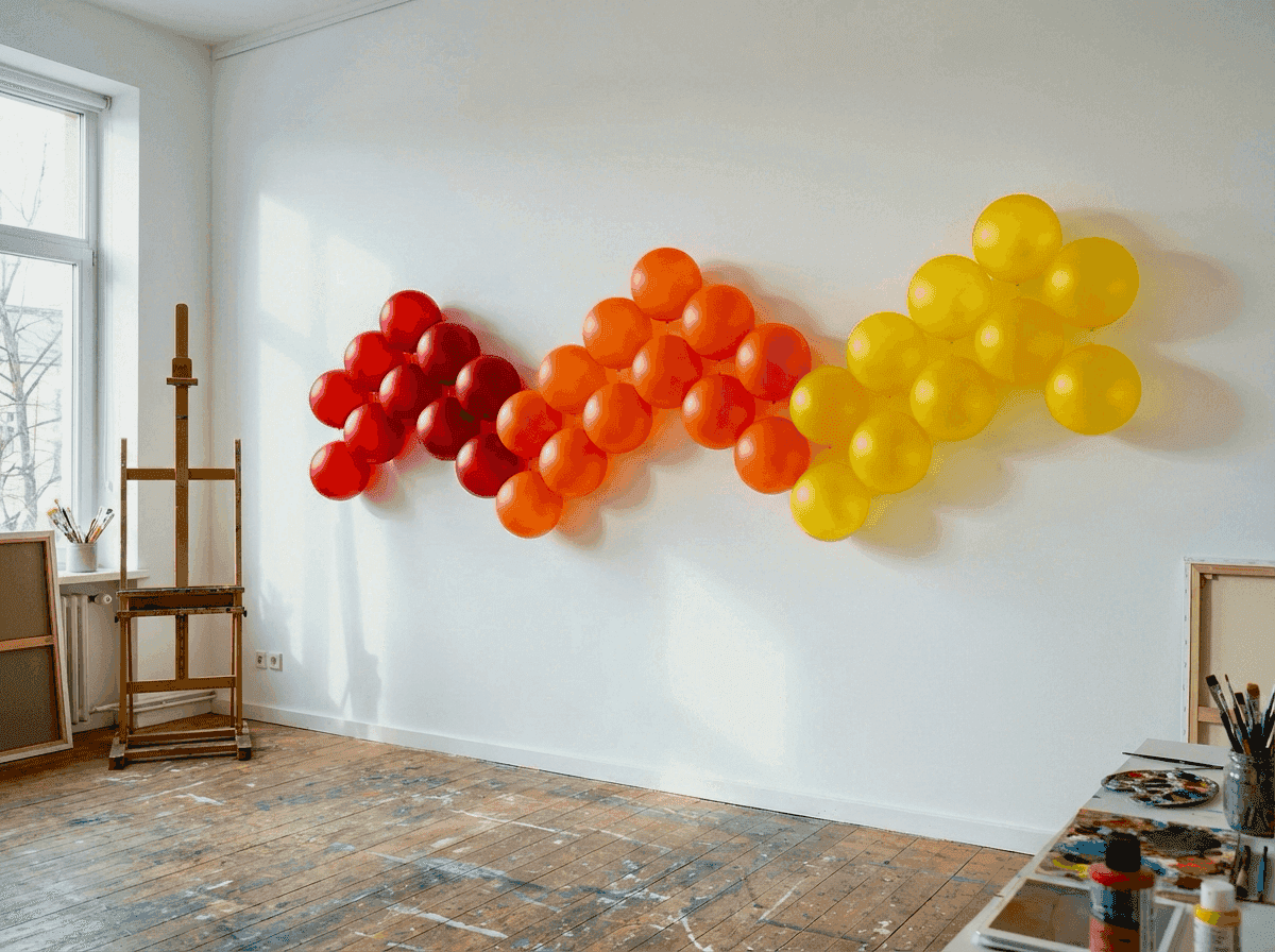 Kreative DIY Balloninstallation mit losen PilaMania Ballons